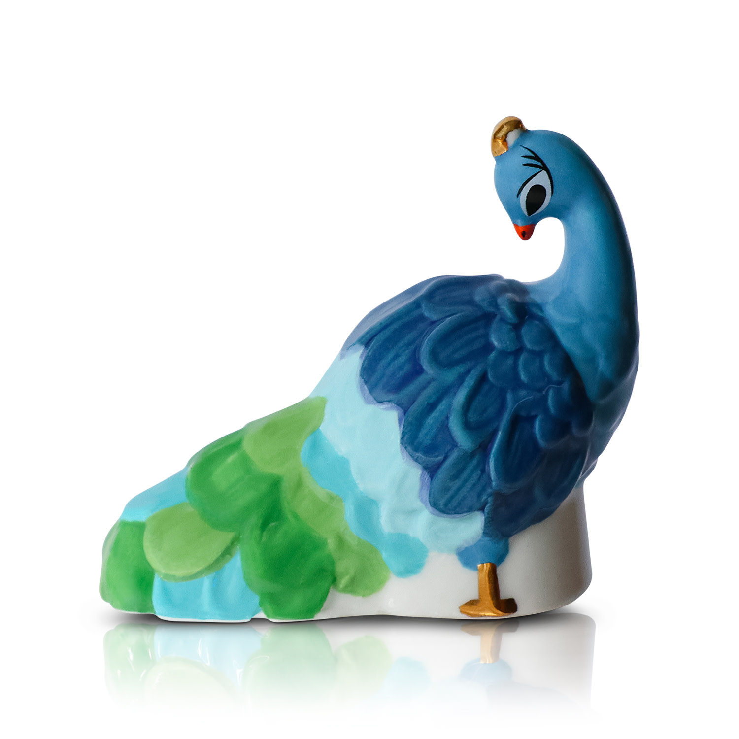 nora fleming fancy feathers mini  (peacock) A446