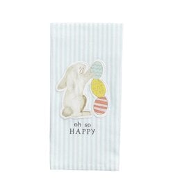 Mudpie Bunny With Egg Patch Towel.