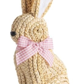 Mudpie Pink Woven Bunny Sitter.