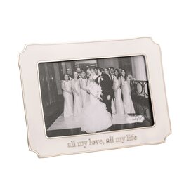 Mudpie All My Love 4x6 Enamel Frame.