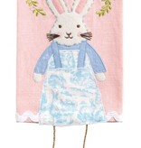 Mudpie Pink Bunny Dangle Leg Towel