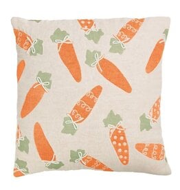 Mudpie Carrot Jacquard Pillow.