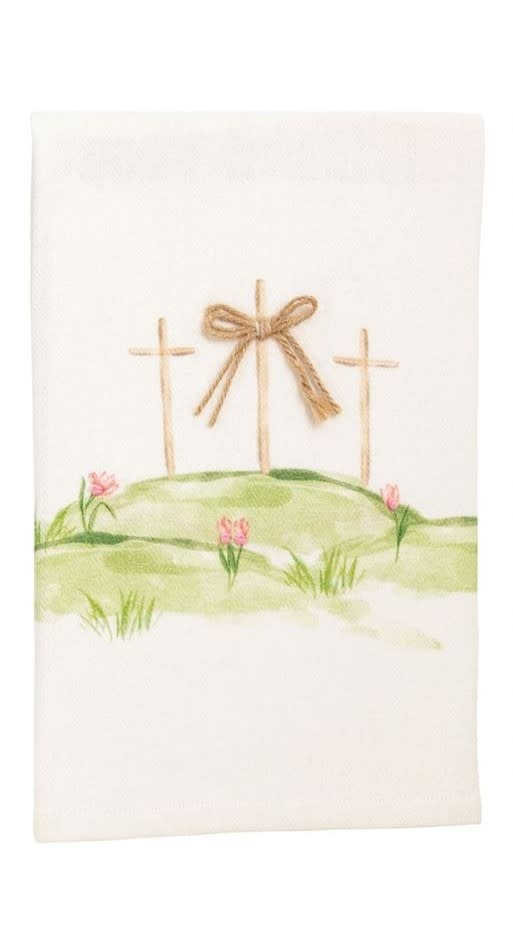 Mudpie Three Crosses Easter Towel
