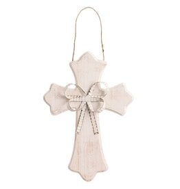 Mudpie Cross With Bow Door Hanger.