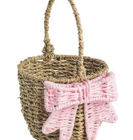 Mudpie Pink Bow Easter Basket.