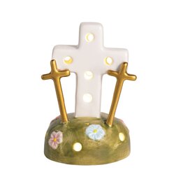 Mudpie Three Crosses Light-Up Sitter