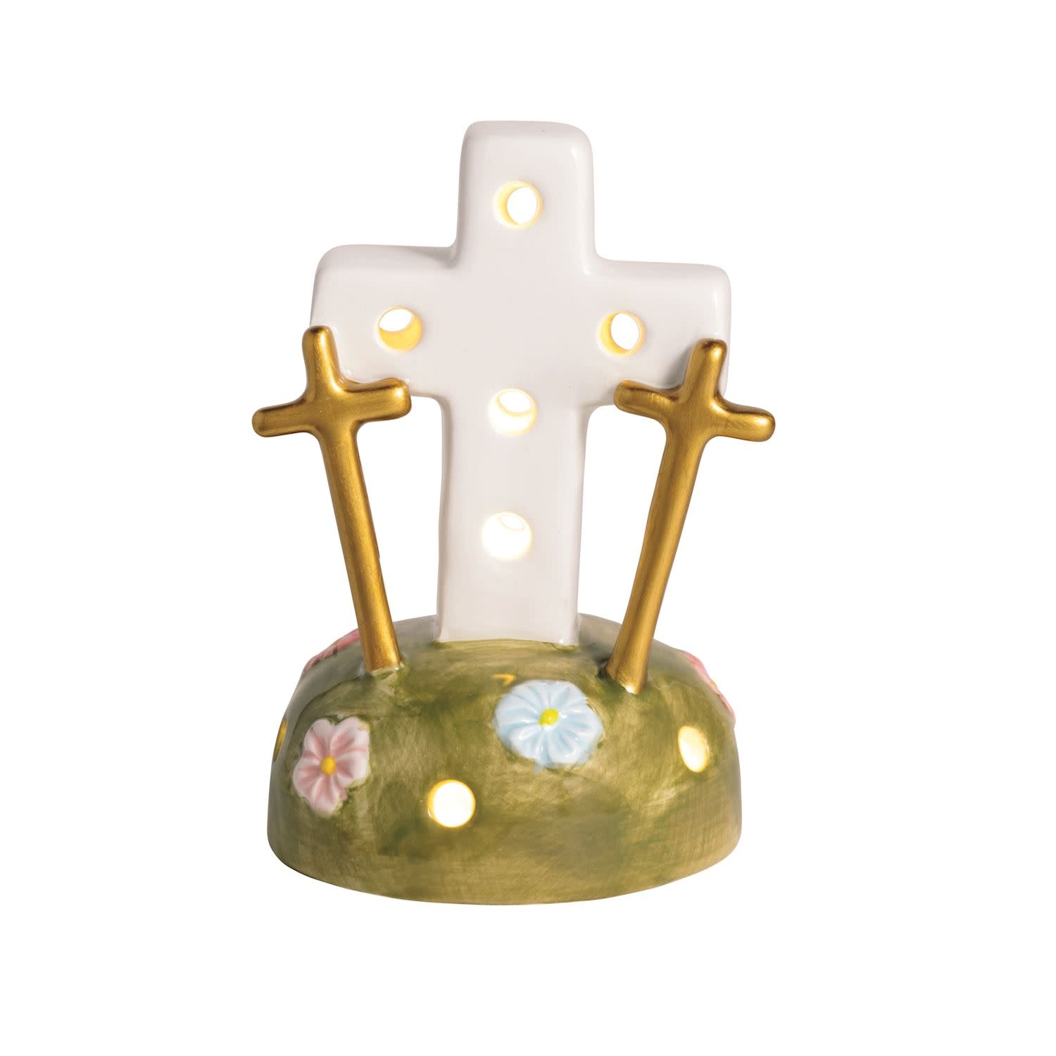 Mudpie Three Crosses Light-Up Sitter