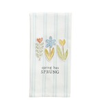 Mudpie Three Flowers Patch Towel.