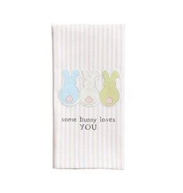 Mudpie Three Bunnies Patch Towel.