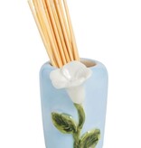 Mudpie Blue Base Flower Toothpick Caddy Set.