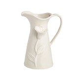 Mudpie White Flower Pitcher.