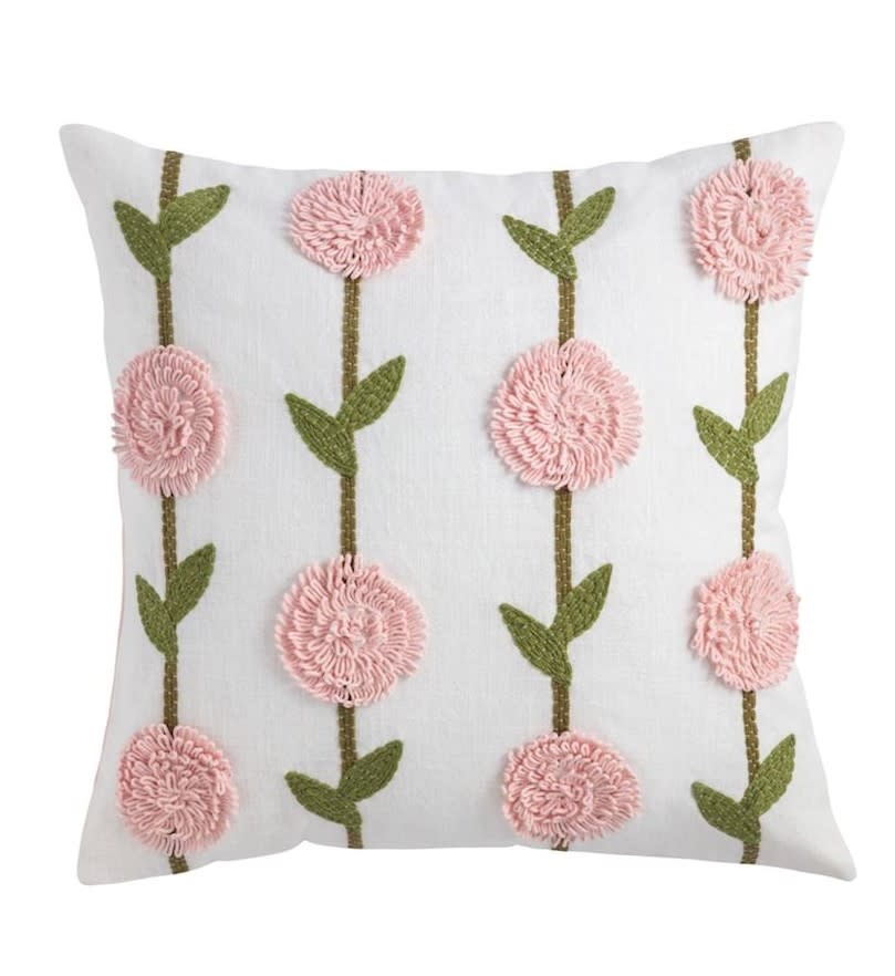 Mudpie Pink Hydrangea Pillow.
