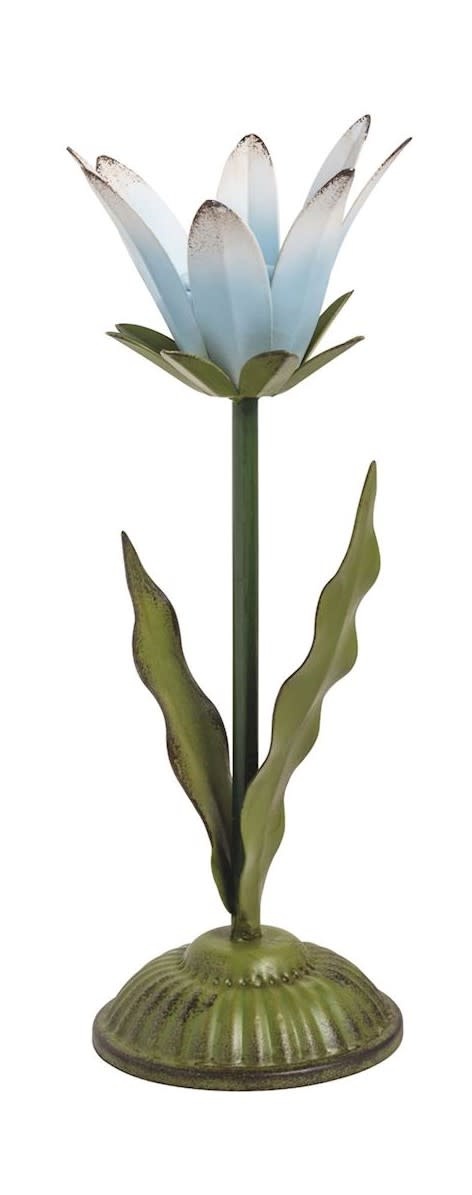 Mudpie Large Metal Flower Taper Holder.