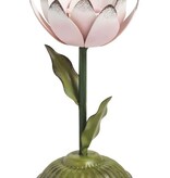 Mudpie Small Metal Flower Taper Holder.