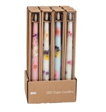 Mudpie Flower Flameless Taper Candles
