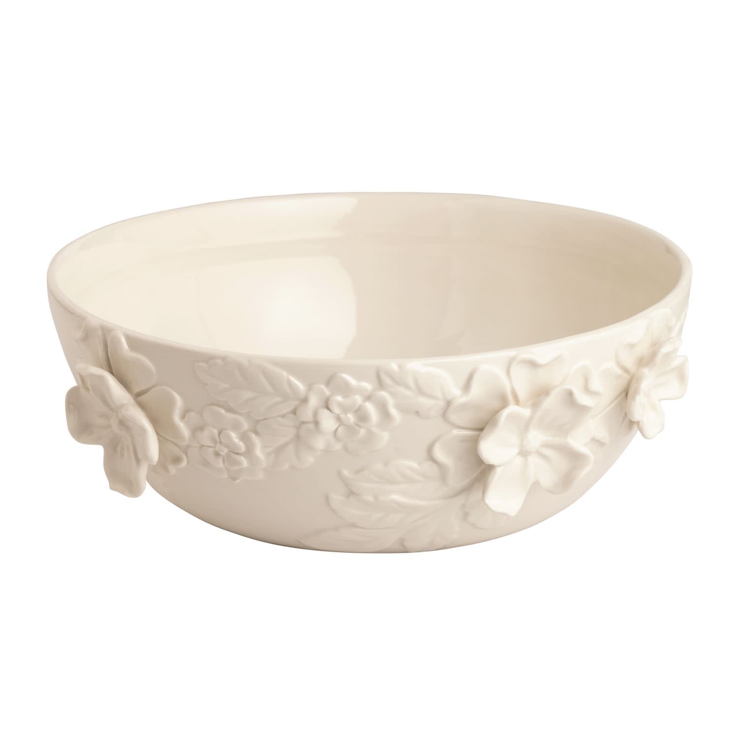 Mudpie White Floral Bowl