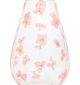 Mudpie Small Pink Pressed Flower Vase.