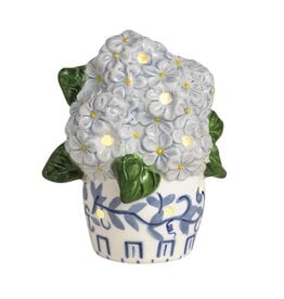 Mudpie Hydrangea Light-Up Sitter.