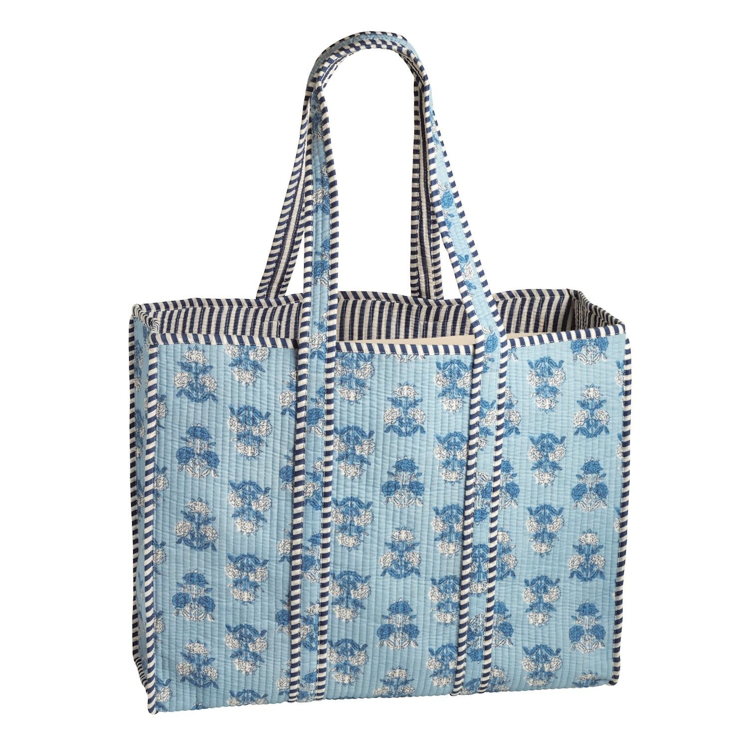 Mudpie Cornflower Block Print Tote