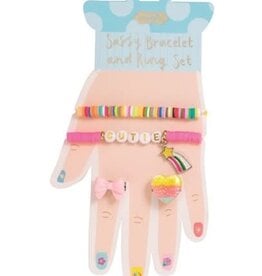 Mudpie Blue Bracelets Rings Card