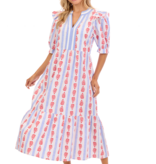 Mudpie Jonah Midi Dress Large