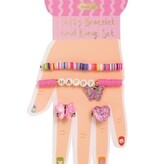 Mudpie Pink Bracelets Rings Card