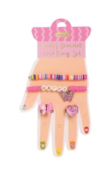 Mudpie Pink Bracelets Rings Card