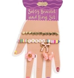 Mudpie Purple Bracelets Rings Card