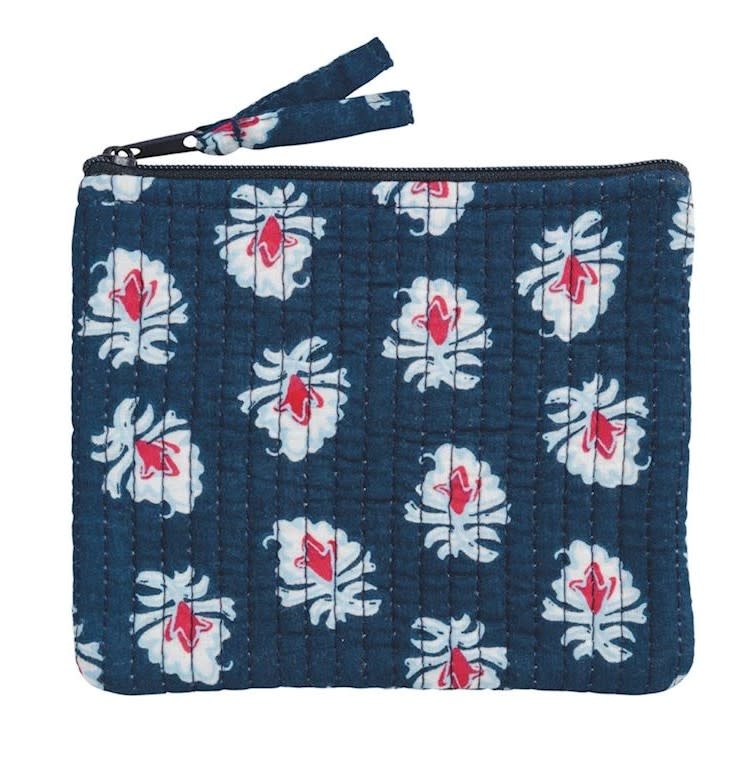 Mudpie Blue Americana Small Block Print Case