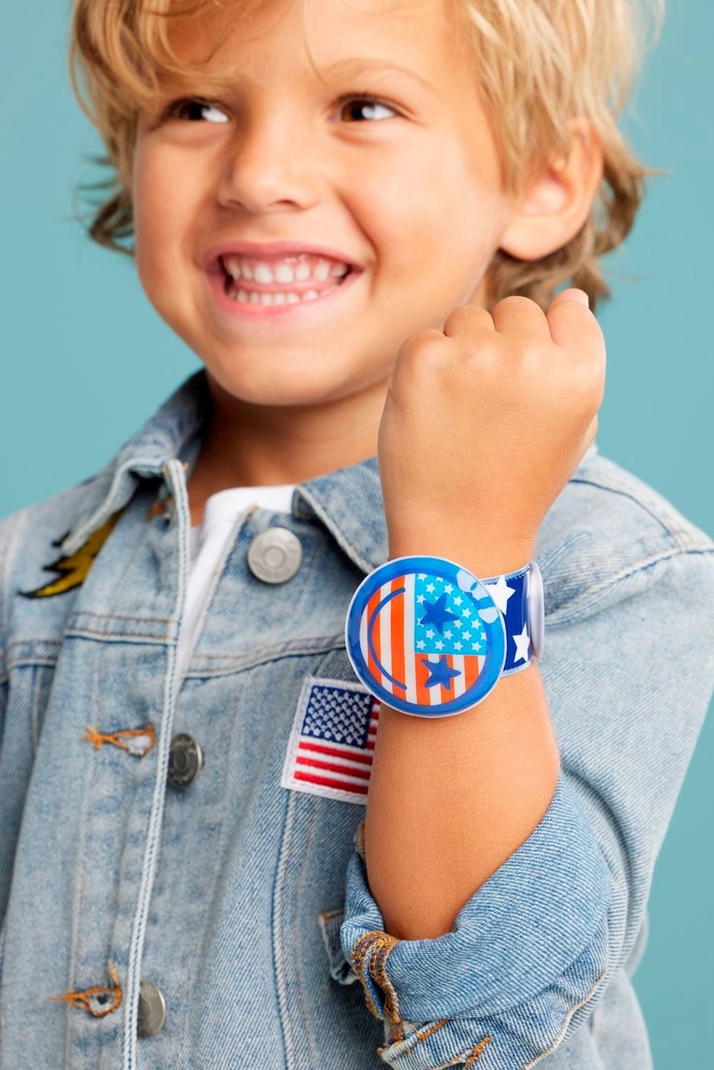 Mudpie Patriotic Light-Up Slap Bracelet (choice of 3 styles)