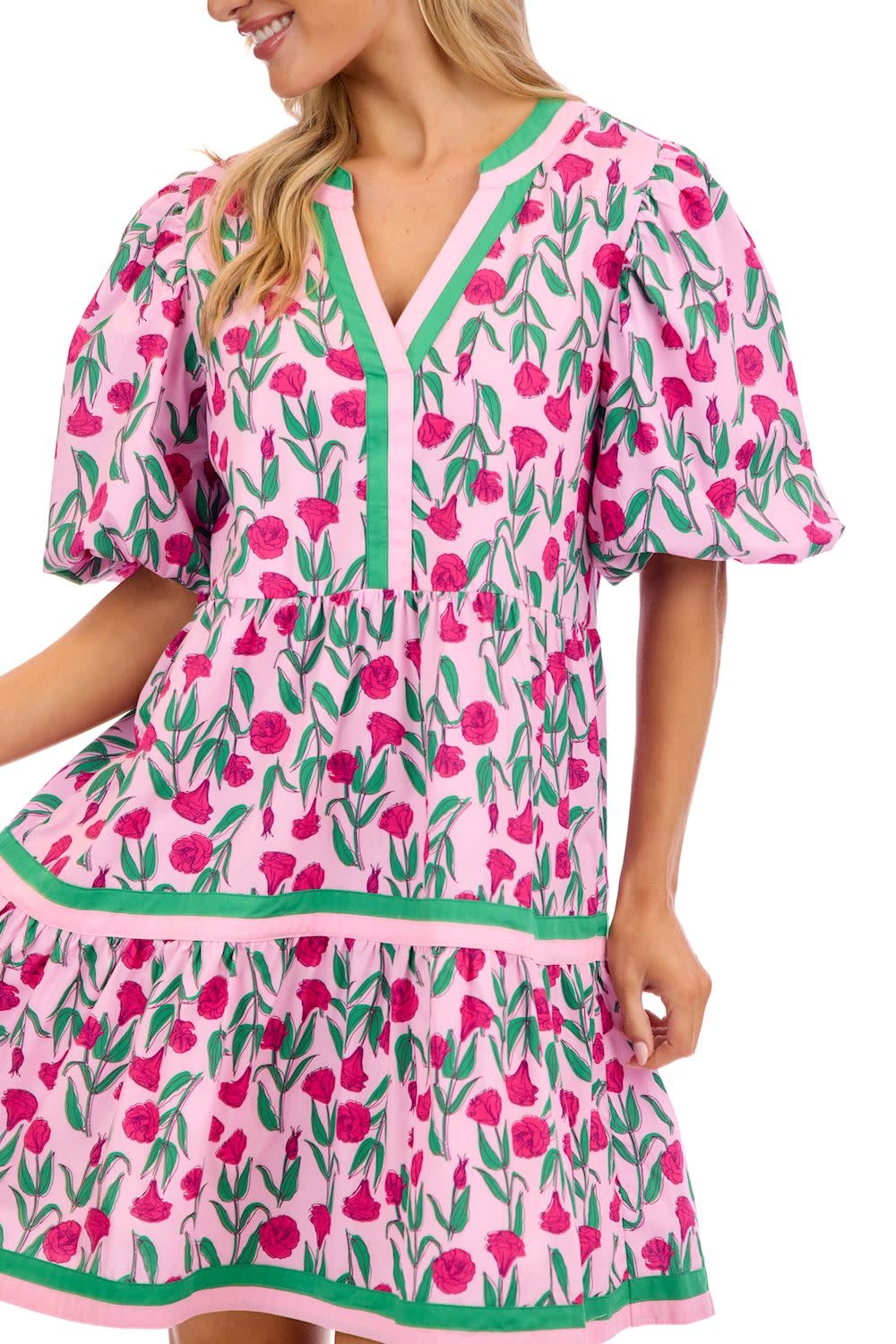 Mudpie Cody Balloon Sleeve Dress Small