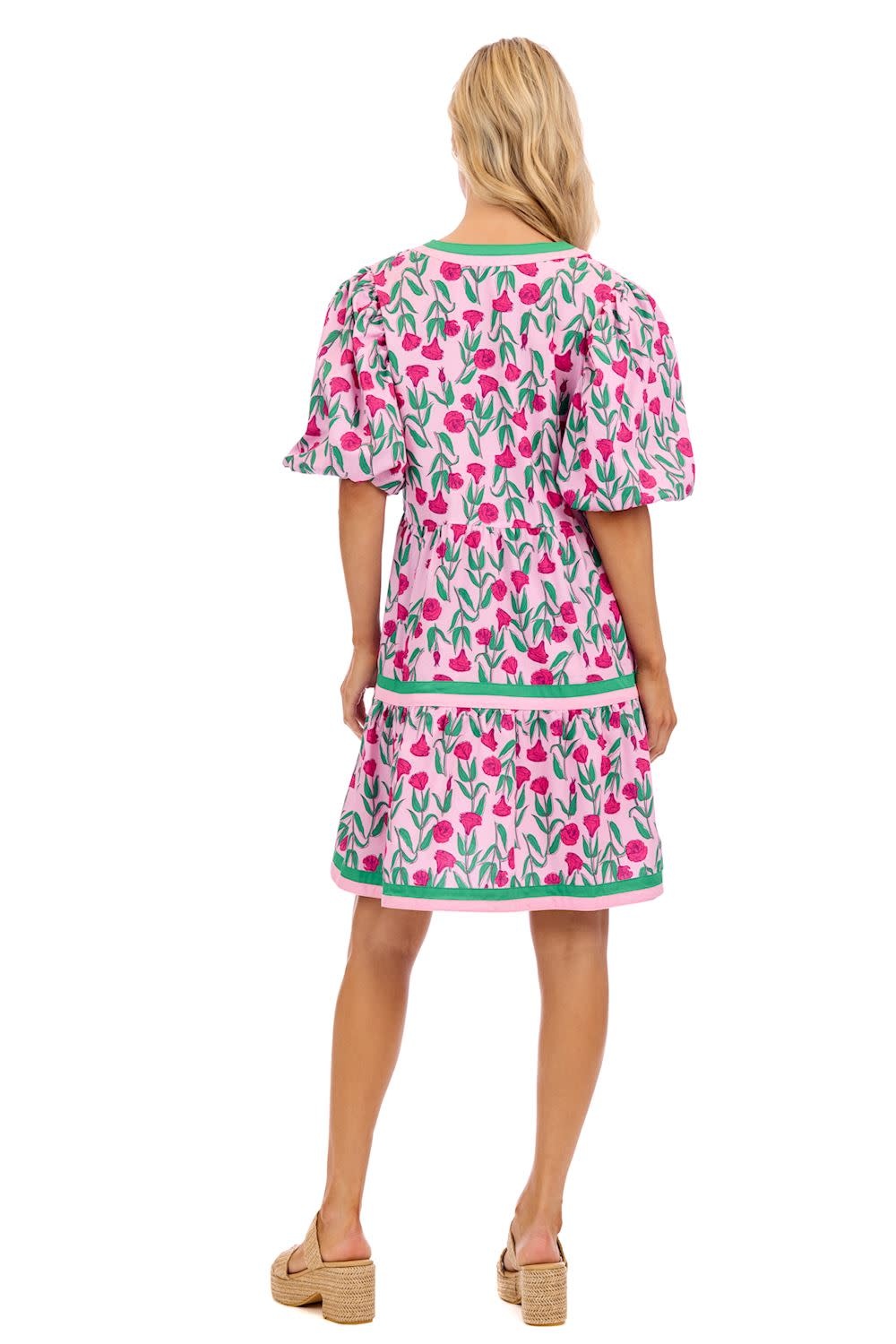 Mudpie Cody Balloon Sleeve Dress Small