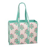 Mudpie Dahlia Block Print Tote