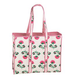 Mudpie Peony Block Print Tote