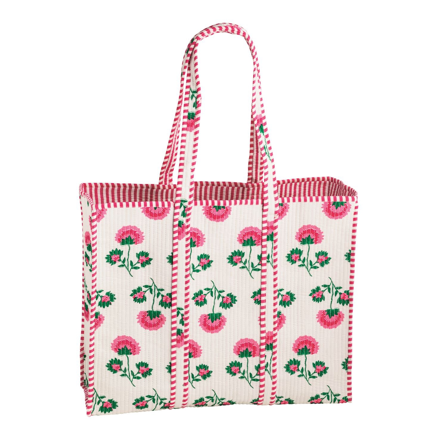Mudpie Peony Block Print Tote