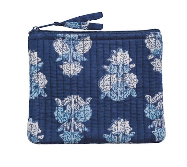 Mudpie Cornflower Navy Block Print Small Case