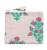 Mudpie Dahlia Pink Block Print Small Case