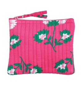 Mudpie Peony Pink Block Print Small Case