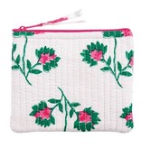 Mudpie Peony White Block Print Small Case