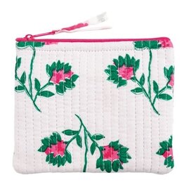 Mudpie Peony White Block Print Small Case
