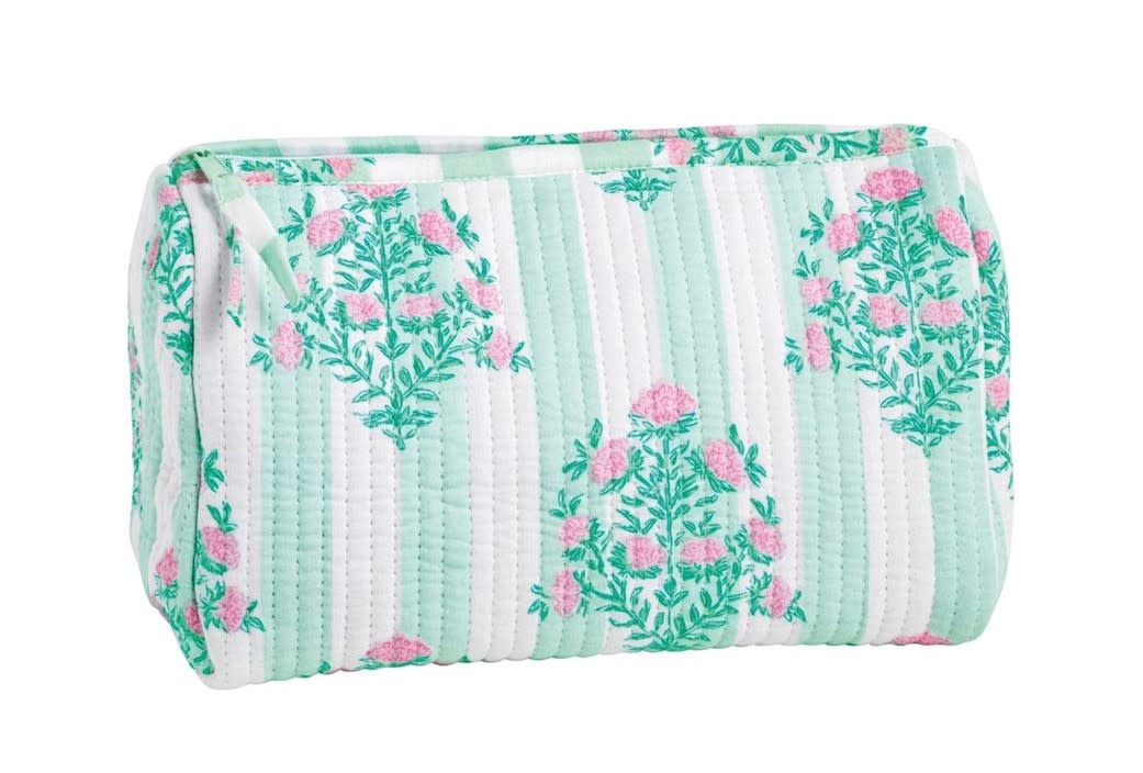 Mudpie Dahlia Green Block Print Case