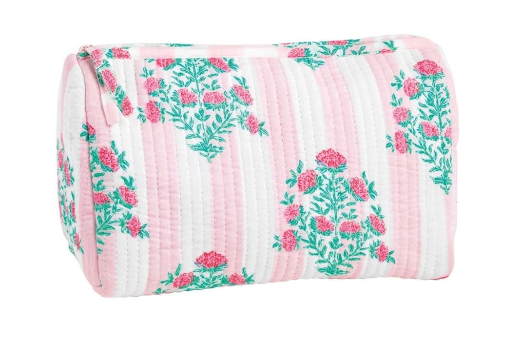 Mudpie Dahlia Pink Block Print Case