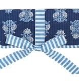 Mudpie Navy Block Print Jewelry Roll