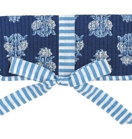Mudpie Navy Block Print Jewelry Roll