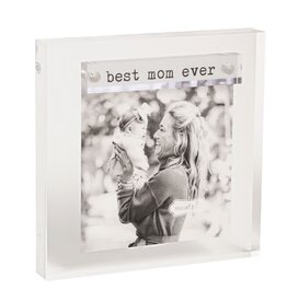 Mudpie Best Mom Ever Mini Acrylic Frame