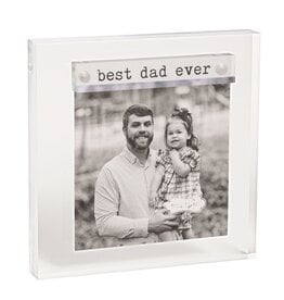 Mudpie Best Dad Ever Mini Acrylic Frame