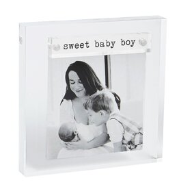 Mudpie Sweet Baby Boy Mini Acrylic Frame