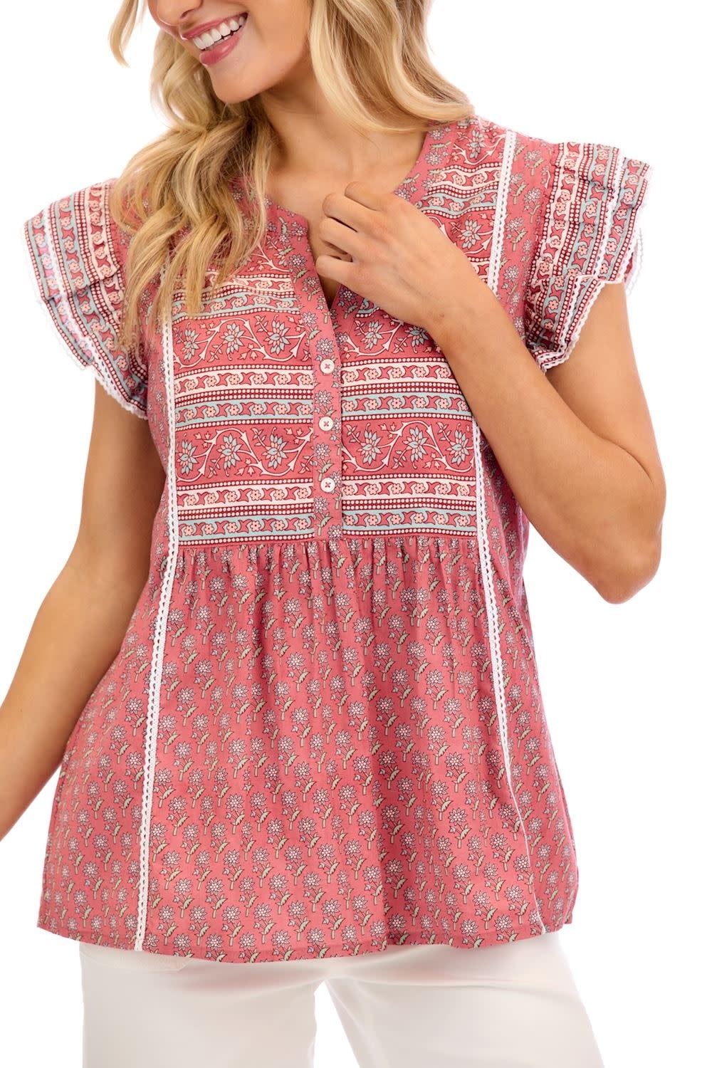Mudpie Marina Flutter Top Small