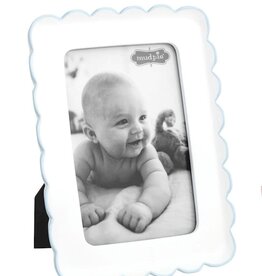 Mudpie Blue Scalloped Resin Frames
