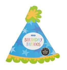 Mudpie Blue Birthday Tattoo Book